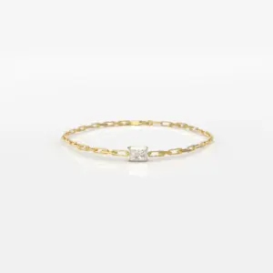 ENIGMA - צמיד לולאות ארוכות אמרלד לרוחב 1 קראט