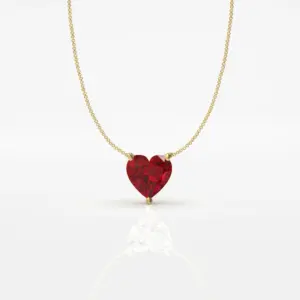 GIOIELLO - שרשרת אנקר יהלום לב 1 קראט צף