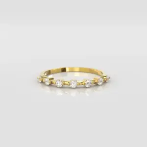 ZAFFIRO - טבעת שורה הפסקות זהב
